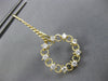.54CT DIAMOND 14KT YELLOW GOLD FLOWER FILIGREE CIRCLE OF LIFE HANGING EARRINGS