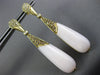 2.5CT WHITE & MOCHA FANCY DIAMOND & PINK QUARTZ 14K YELLOW GOLD HANGING EARRINGS