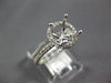 .42CT DIAMOND 14K WHITE GOLD 4 PRONG HALO SEMI MOUNT ENGAGEMENT WEDDING RING SET