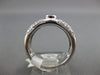 WIDE 1.60CT DIAMOND & AAA RUBY 18K WHITE GOLD 3D OVAL & ROUND BEZEL PROMISE RING
