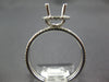 .42CT DIAMOND 14K WHITE GOLD 4 PRONG HALO SEMI MOUNT ENGAGEMENT WEDDING RING SET