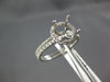 .42CT DIAMOND 14K WHITE GOLD 4 PRONG HALO SEMI MOUNT ENGAGEMENT WEDDING RING SET