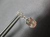 1.07CT DIAMOND 18KT WHITE GOLD CLUSTER INVISIBLE OVAL & SQUARE HANGING EARRINGS