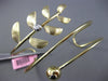 LARGE .30CT DIAMOND 14KT YELLOW GOLD SOLITAIRE MULTI LEAF BRANCH BANGLE BRACELET