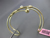 LARGE .30CT DIAMOND 14KT YELLOW GOLD SOLITAIRE MULTI LEAF BRANCH BANGLE BRACELET