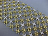 LARGE & LONG 1.30CT DIAMOND 18KT YELLOW GOLD HANDCRAFTED MULTI FLOWER BRACELET
