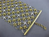 LARGE & LONG 1.30CT DIAMOND 18KT YELLOW GOLD HANDCRAFTED MULTI FLOWER BRACELET