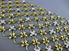 LARGE & LONG 1.30CT DIAMOND 18KT YELLOW GOLD HANDCRAFTED MULTI FLOWER BRACELET