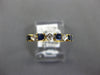 .48CT DIAMOND & AAA SAPPHIRE 14KT YELLOW GOLD ROUND & PRINCESS FILIGREE FUN RING