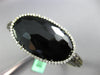 ESTATE 50.9CT DIAMOND & AAA ONYX 18KT BLACK GOLD OVAL HALO FUN BANGLE BRACELET