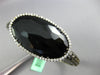 ESTATE 50.9CT DIAMOND & AAA ONYX 18KT BLACK GOLD OVAL HALO FUN BANGLE BRACELET