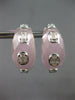 LARGE 37.55CT DIAMOND & AAA PINK QUARTZ 18KT WHITE GOLD CLIP ON HANGING EARRINGS