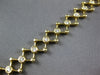 WIDE 1.22CT DIAMOND 14K YELLOW GOLD CLASSIC ETOILE INFINITY TENNIS LOVE BRACELET