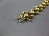 WIDE 1.22CT DIAMOND 14K YELLOW GOLD CLASSIC ETOILE INFINITY TENNIS LOVE BRACELET