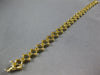 WIDE 1.22CT DIAMOND 14K YELLOW GOLD CLASSIC ETOILE INFINITY TENNIS LOVE BRACELET