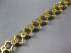 WIDE 1.22CT DIAMOND 14K YELLOW GOLD CLASSIC ETOILE INFINITY TENNIS LOVE BRACELET