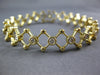 WIDE 1.22CT DIAMOND 14K YELLOW GOLD CLASSIC ETOILE INFINITY TENNIS LOVE BRACELET