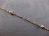 3.39CT AAA TURQUOISE 14K YELLOW GOLD FLOWER DIAMOND CUT BY THE YARD FUN NECKLACE