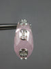 LARGE 37.55CT DIAMOND & AAA PINK QUARTZ 18KT WHITE GOLD CLIP ON HANGING EARRINGS