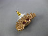 LARGE 7.37CT DIAMOND & AAA RUBY 14K ROSE GOLD ROUND & BAGUETTE OVAL FUN EARRINGS