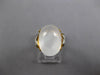 ESTATE LARGE 14.50CT DIAMOND & AAA MOONSTONE 14KT YELLOW GOLD 3D STAR FUN RING