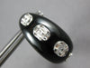 LARGE 27.63CT DIAMOND & AAA BLACK ONYX 18KT WHITE GOLD CLIP ON HANGING EARRINGS