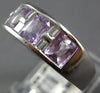 WIDE 2.76CT DIAMOND & AAA LIGHT PINK SAPPHIRE 18K WHITE GOLD 3D ANNIVERSARY RING