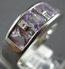 WIDE 2.76CT DIAMOND & AAA LIGHT PINK SAPPHIRE 18K WHITE GOLD 3D ANNIVERSARY RING