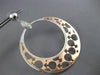 EXTRA LARGE .60CT DIAMOND 14KT WHITE & ROSE GOLD CIRCULAR HOOP HANGING EARRINGS