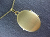 ESTATE 14KT 2 TONE GOLD 3D CLASSIC FLOWER BUTTERFLY OVAL LOCKET PENDANT #27088