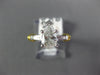 .93CT DIAMOND PLATINUM & 18K GOLD 3D PEAR SHAPE & BAGUETTE ENGAGEMENT RING #1894