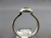 1.27CT DIAMOND & AAA PERIDOT 14KT WHITE GOLD ROUND HALO FILIGREE BEZEL FUN RING