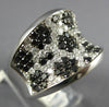 ESTATE 2.86CT DIAMOND & AAA PINK SAPPHIRE 14KT WHITE GOLD FLOWER STUD EARRINGS
