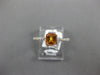 .70CT DIAMOND & AAA CITRINE 18KT WHITE GOLD 3D EMERALD CUT BEZEL FRIENDSHIP RING