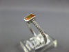 .70CT DIAMOND & AAA CITRINE 18KT WHITE GOLD 3D EMERALD CUT BEZEL FRIENDSHIP RING