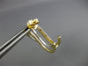 LARGE .89CT DIAMOND 14KT 2 TONE GOLD 3D MULTI ROW WAVE UMBRELLA HANGING EARRINGS