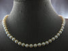 LONG CLASSIC AAA SOUTH SEA PEARL 14KT WHITE GOLD 5.5MM FILIGREE NECKLACE #27765