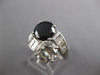 EXTRA LARGE 4.1CT WHITE & BLACK DIAMOND PLATINUM ROUND & BAGUETTE LOVE KNOT RING