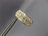 ESTATE WIDE 1.37CT DIAMOND 18K YELLOW GOLD 3D 3 ROW PAVE HUGGIE HANGING EARRINGS