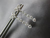 ESTATE .64CT DIAMOND 18KT WHITE GOLD 3D CLASSIC HEART JOURNEY HANGING EARRINGS