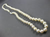 LONG CLASSIC AAA SOUTH SEA PEARL 14KT WHITE GOLD 5.5MM FILIGREE NECKLACE #27765