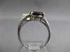 EXTRA LARGE 4.1CT WHITE & BLACK DIAMOND PLATINUM ROUND & BAGUETTE LOVE KNOT RING