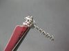 ESTATE .64CT DIAMOND 18KT WHITE GOLD 3D CLASSIC HEART JOURNEY HANGING EARRINGS