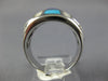 1.38CT DIAMOND & AAA TANZANITE 14KT WHITE GOLD MOTHER OF PEARL & TURQUOISE RING
