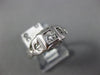 ANTIQUE .10CT OLD MINE DIAMOND 14KT WHITE GOLD 3D FILIGREE ENGAGEMENT RING #1571