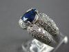 WIDE 2.33CT DIAMOND & AAA SAPPHIRE 18KT WHITE GOLD 3D PEAR SHAPE ENGAGEMENT RING