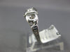 ANTIQUE .10CT OLD MINE DIAMOND 14KT WHITE GOLD 3D FILIGREE ENGAGEMENT RING #1571