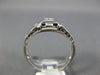 ANTIQUE .10CT OLD MINE DIAMOND 14KT WHITE GOLD 3D FILIGREE ENGAGEMENT RING #1571