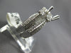 ESTATE 1.43CT DIAMOND 14KT WHITE GOLD 3D 3 STONE SEMI MOUNT ENGAGEMENT RING SET