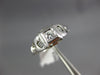 ANTIQUE .10CT OLD MINE DIAMOND 14KT WHITE GOLD 3D FILIGREE ENGAGEMENT RING #1571